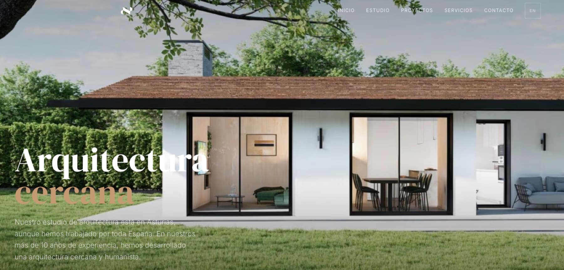 NEVA Estudio architecture studio website